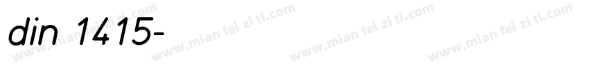din 1415字体转换
